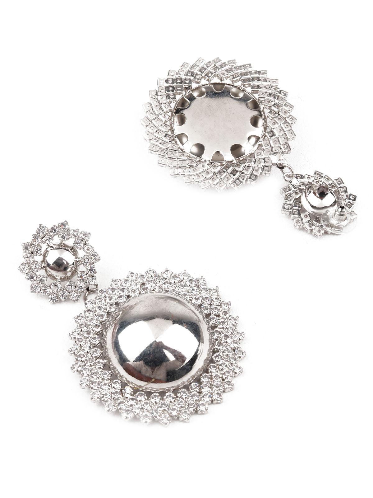 Women's Sunshine Silver Color Dangle Earrings - Odette