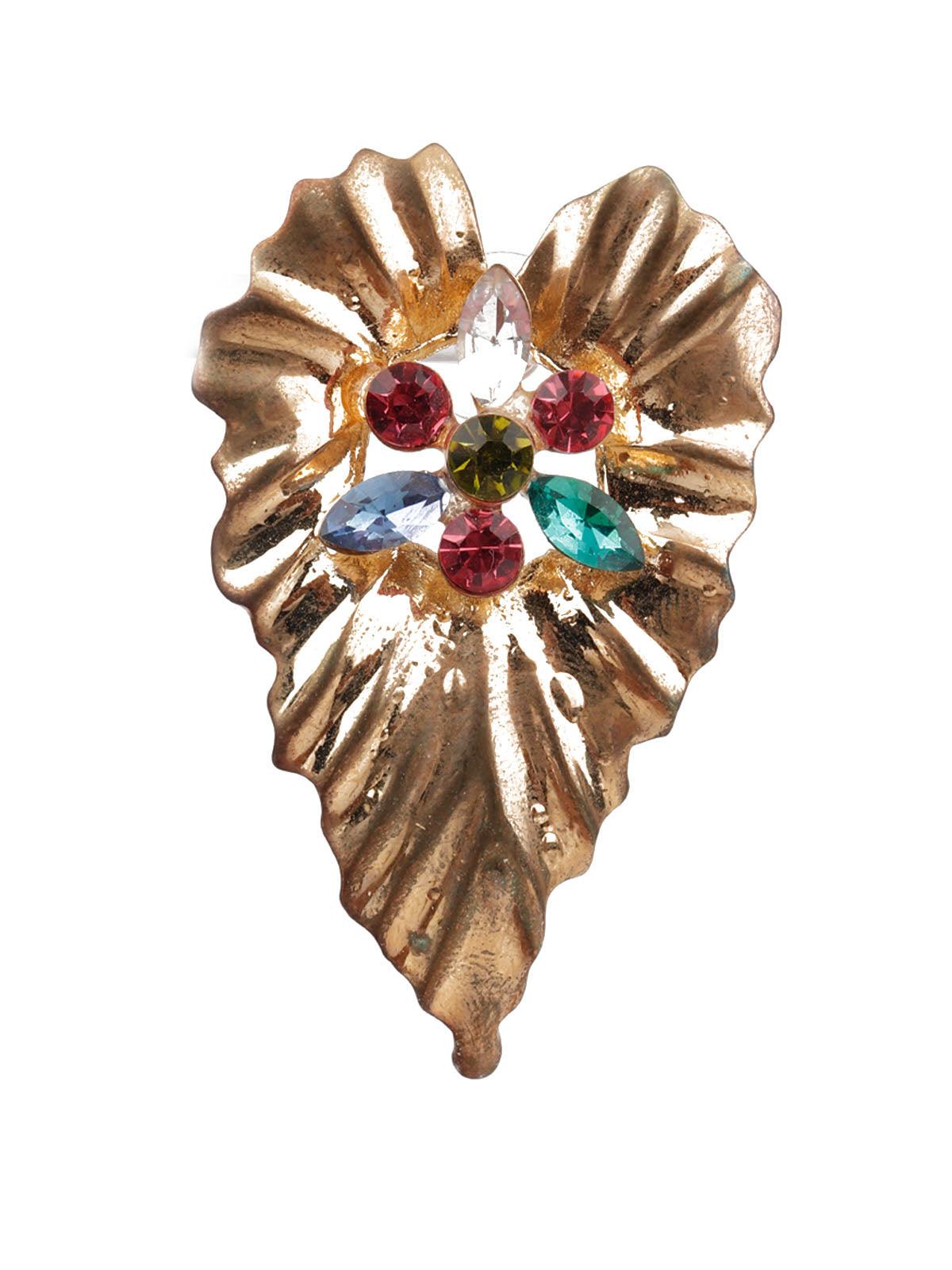 Women's Ornate Multicolor Stud Earrings - Odette