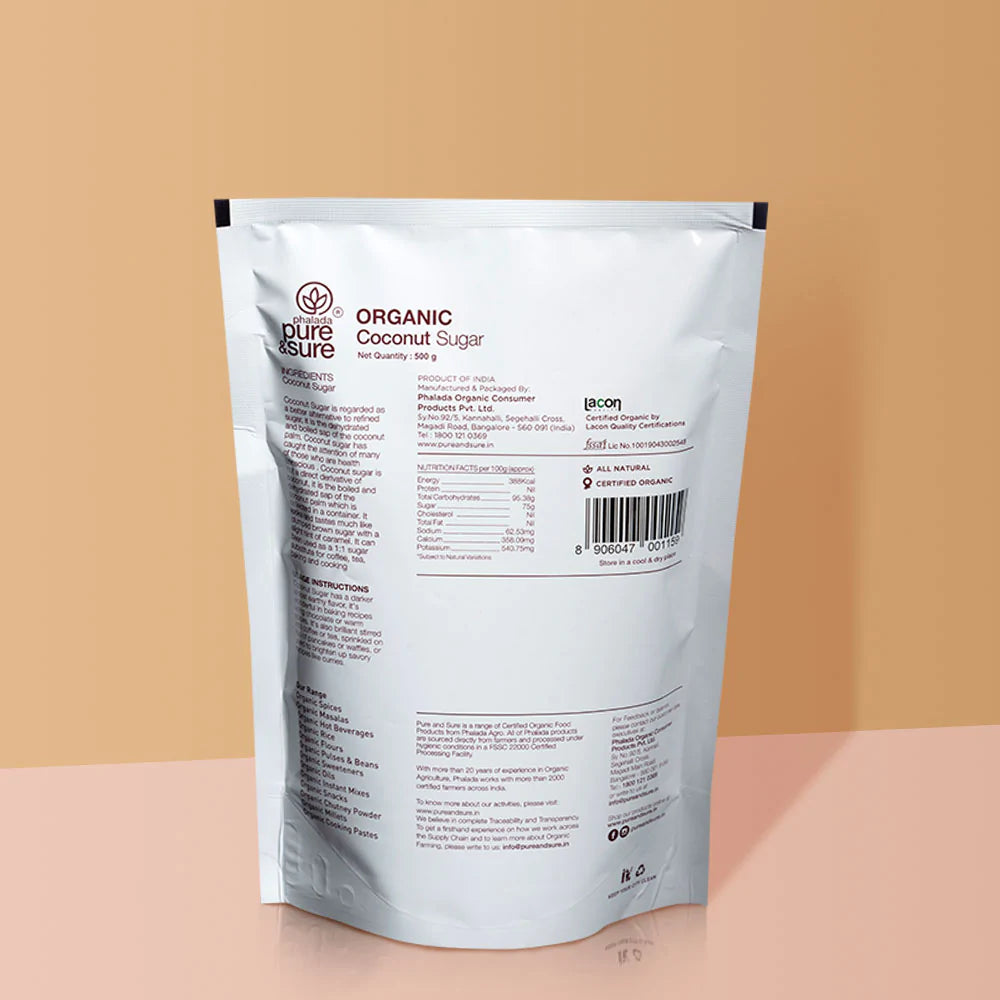 Organic Coconut Sugar-500 g Regular pri