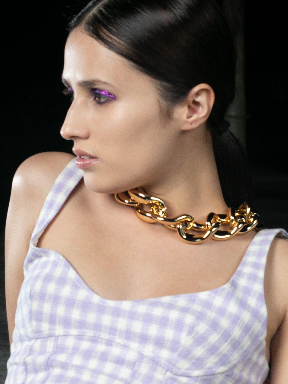 Women's Colour Pop Multicolour Gem-Stone Princess Necklace - Odette