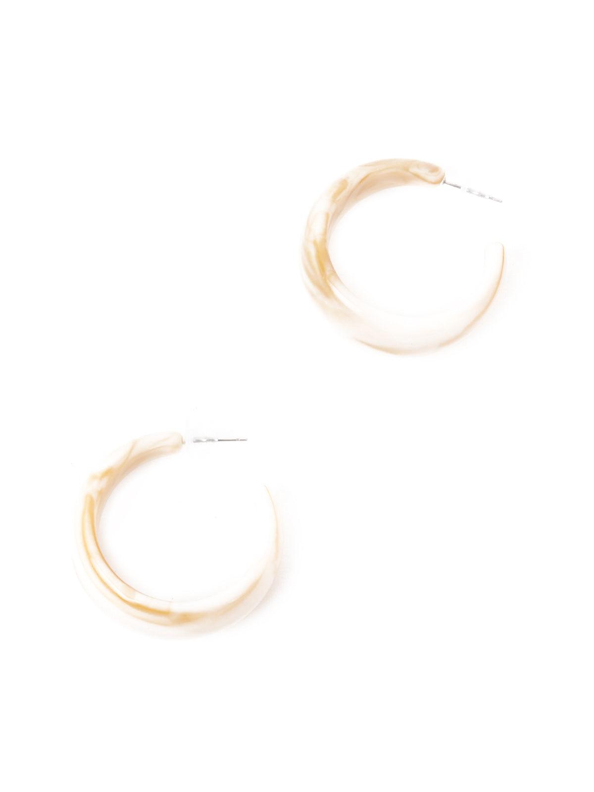 Women's Creamy Dreamy Hoop Earrings - Odette