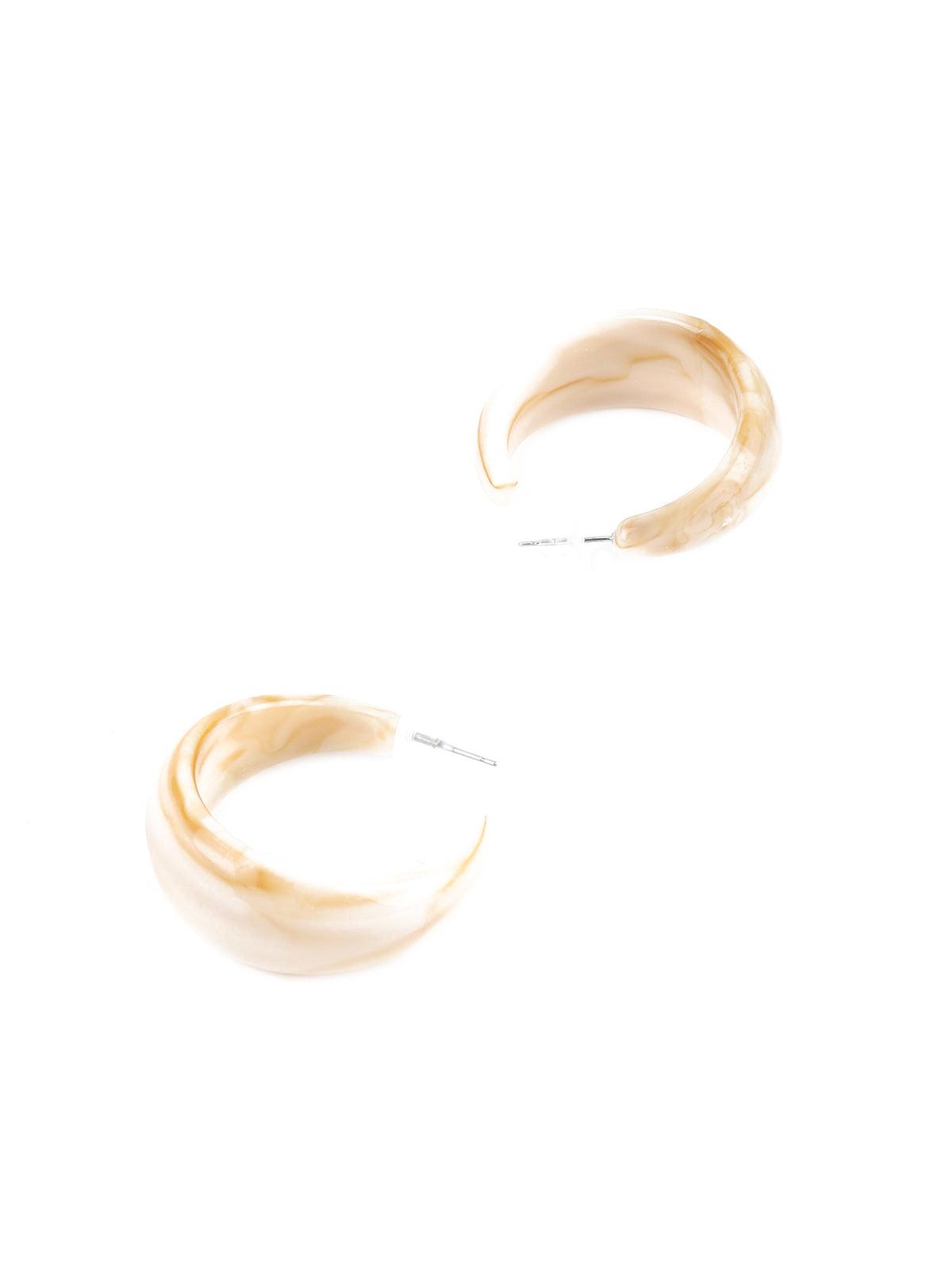 Women's Creamy Dreamy Hoop Earrings - Odette
