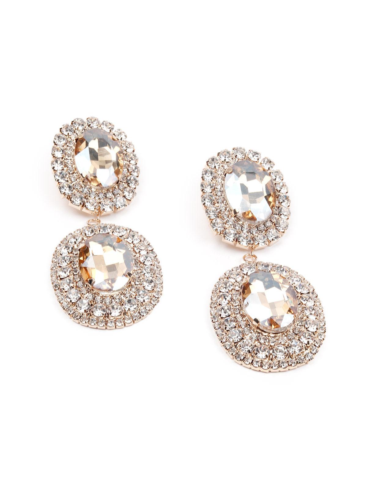 Women's Crystal-Embellished Exquisite Earrings - Odette