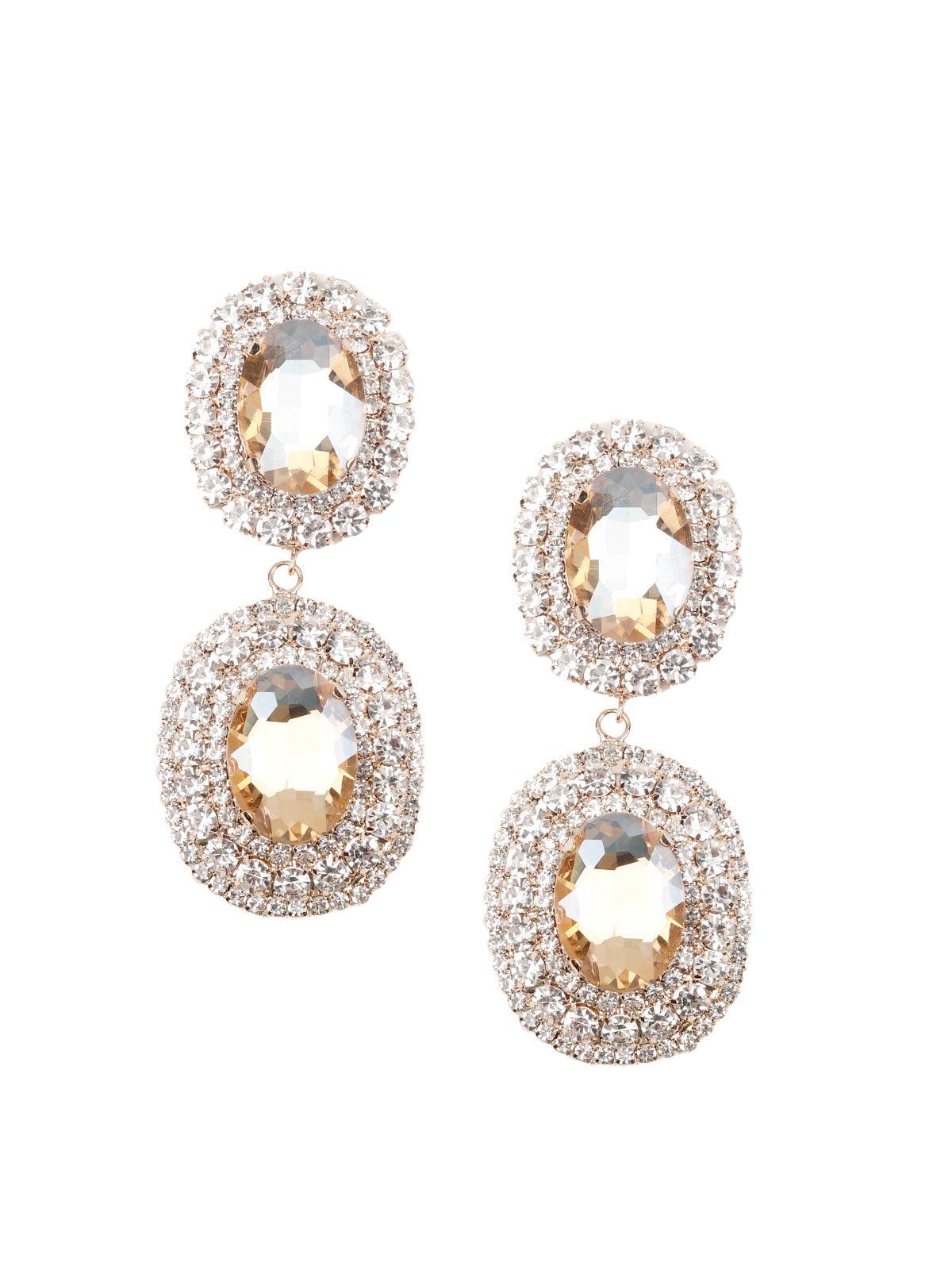 Women's Crystal-Embellished Exquisite Earrings - Odette