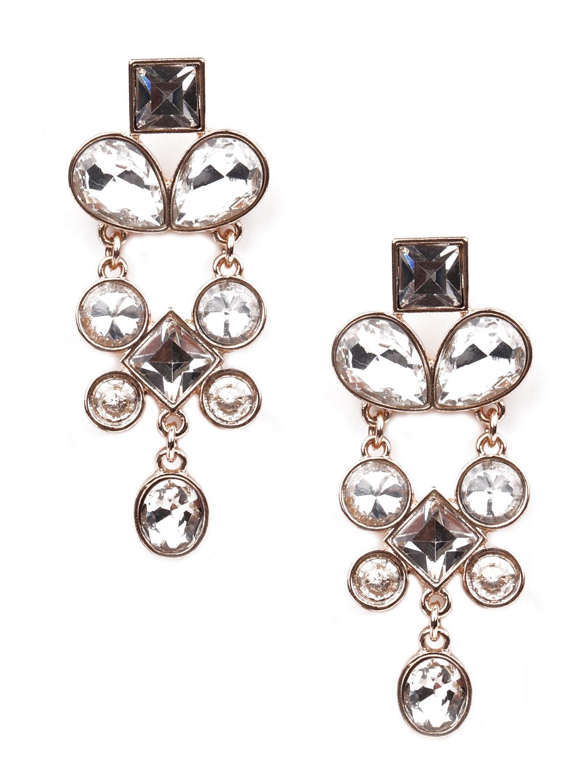 Women's Crystal Stunning Chandelier Drop Earrings - Odette