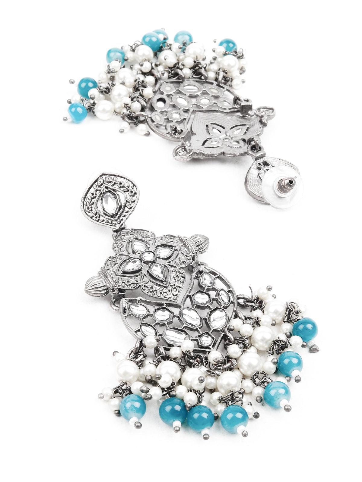 Women's Delicate Blue Dangle Earrings - Odette
