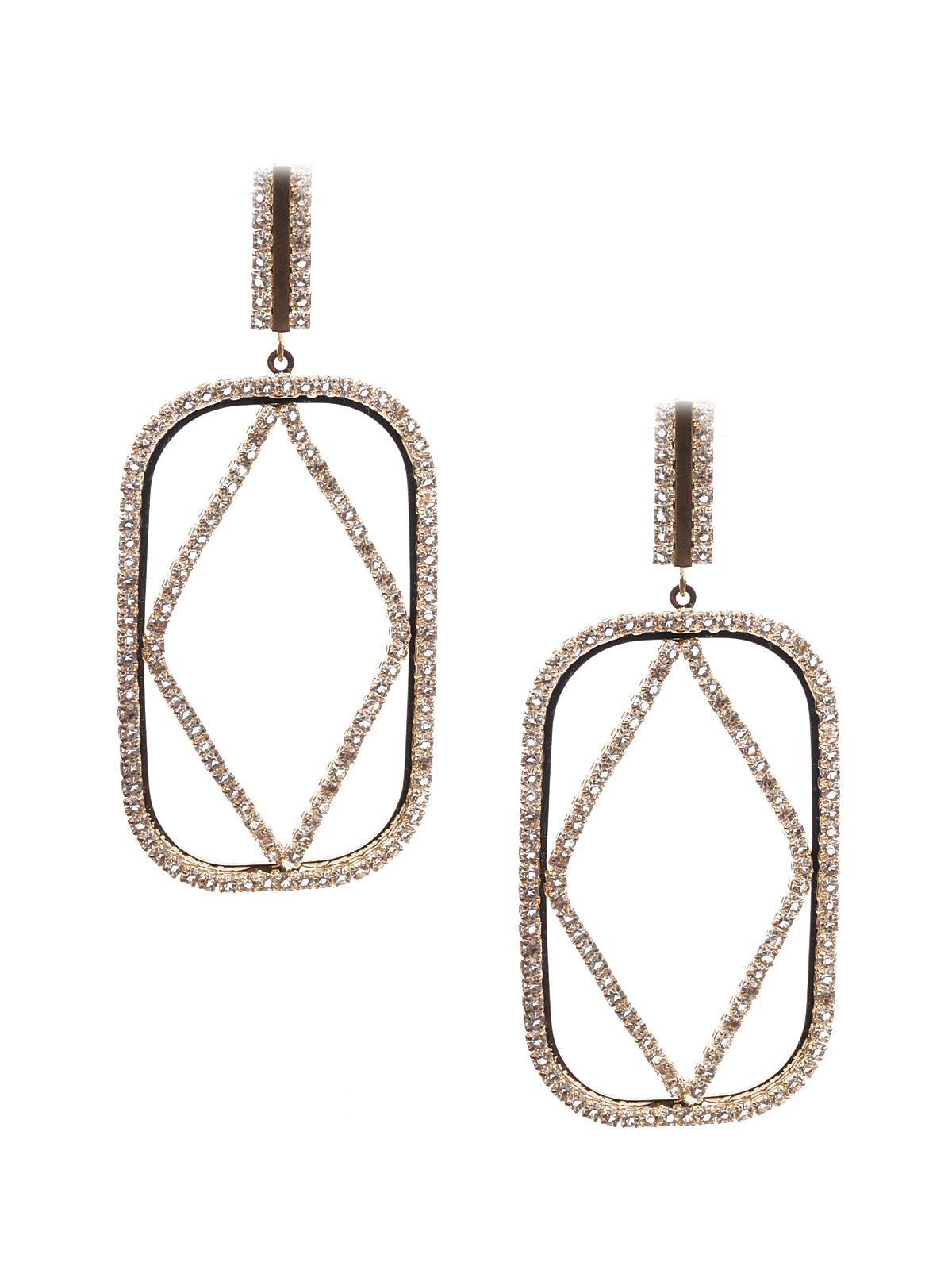 Women's Delicate Gold Metal Earrings - Odette