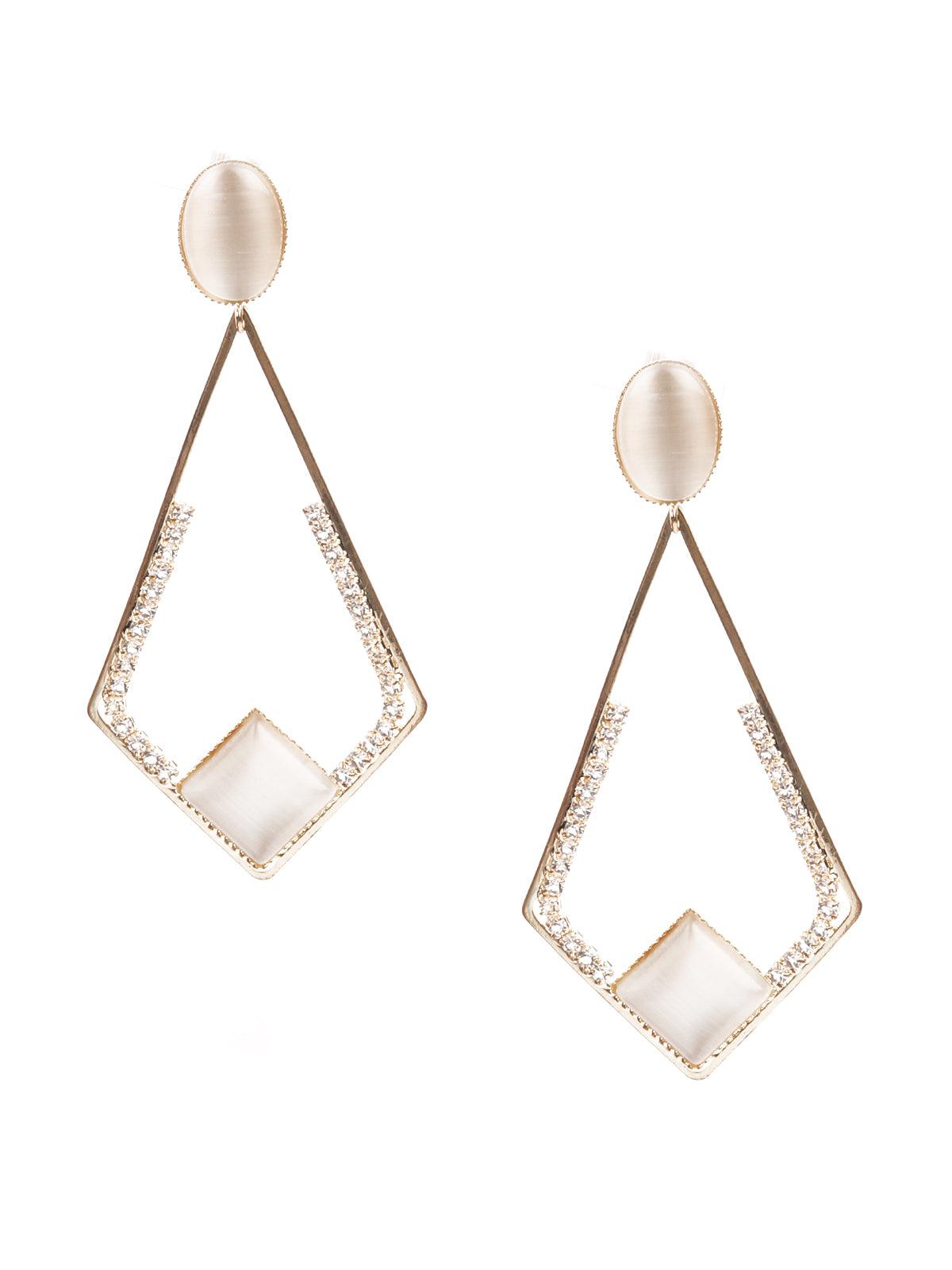 Women's Delicate Gold Metal Earrings - Odette