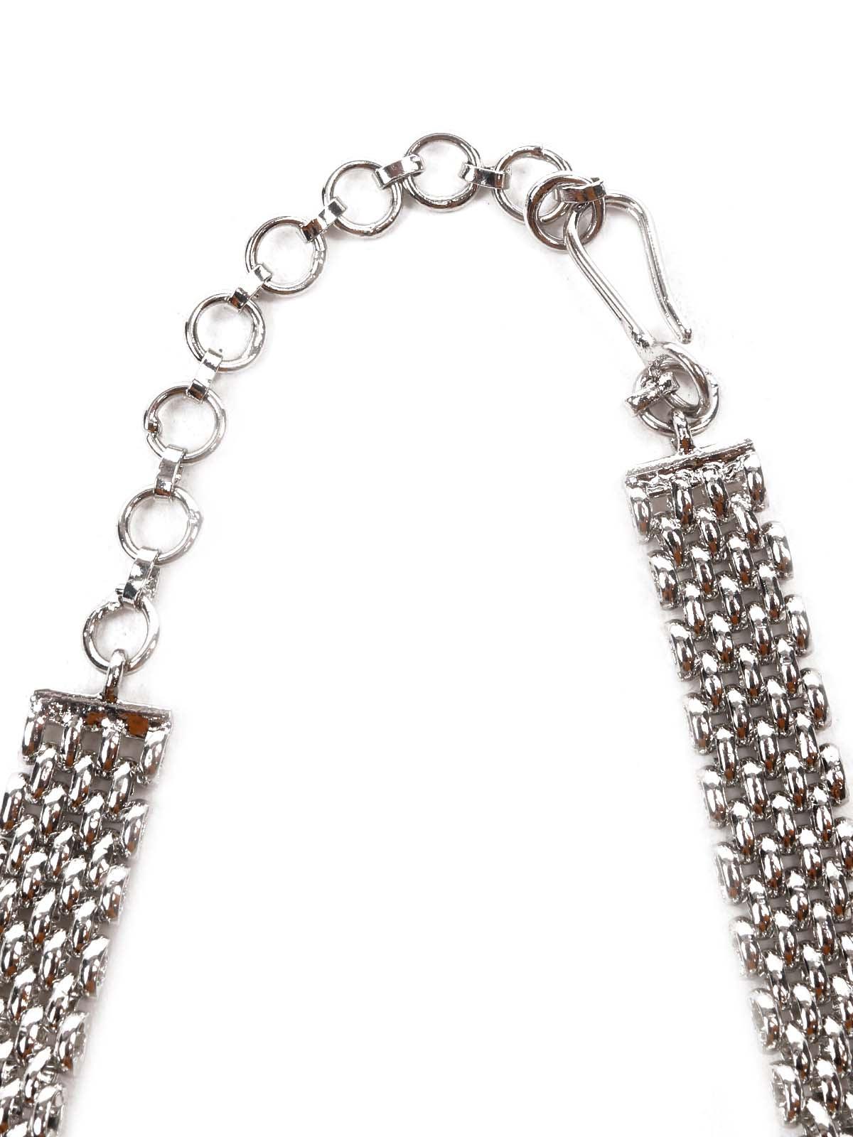 Women's Designer Green Stones Necklace Set - Odette