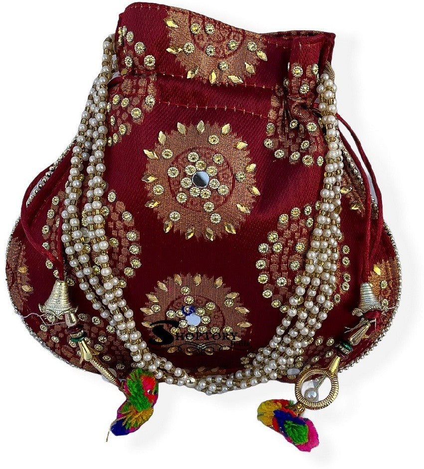 Women's Designer Potli Bags  Handmade Potli Embellished Potli Gift  - Ritzie
