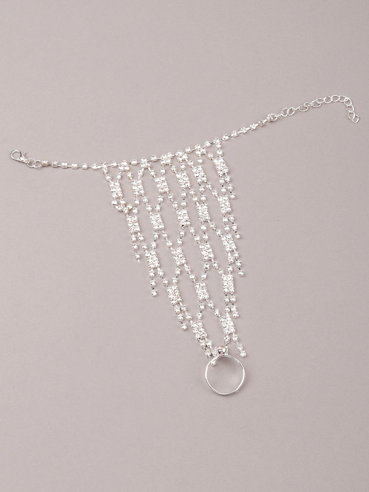 Women's Diamantã© Infused Embellished Stunning Hand Chain - Odette