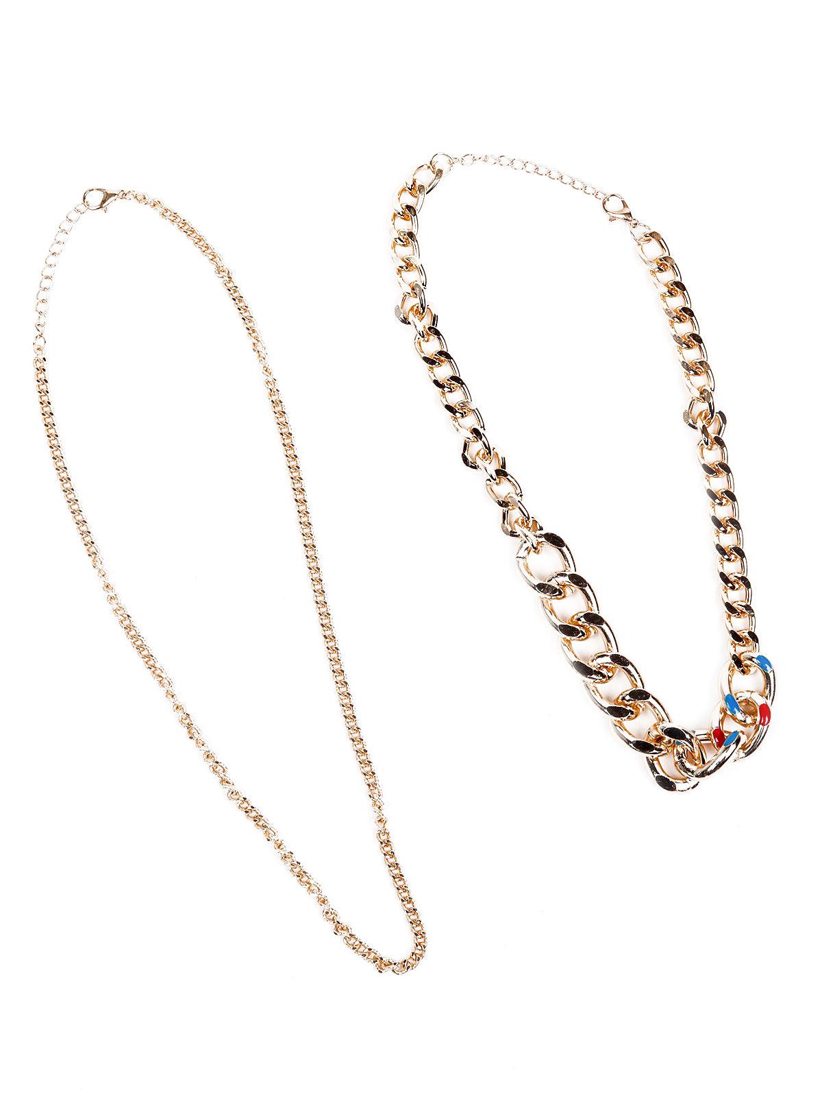 Women's Double Layered Gold-Tone Necklace - Odette