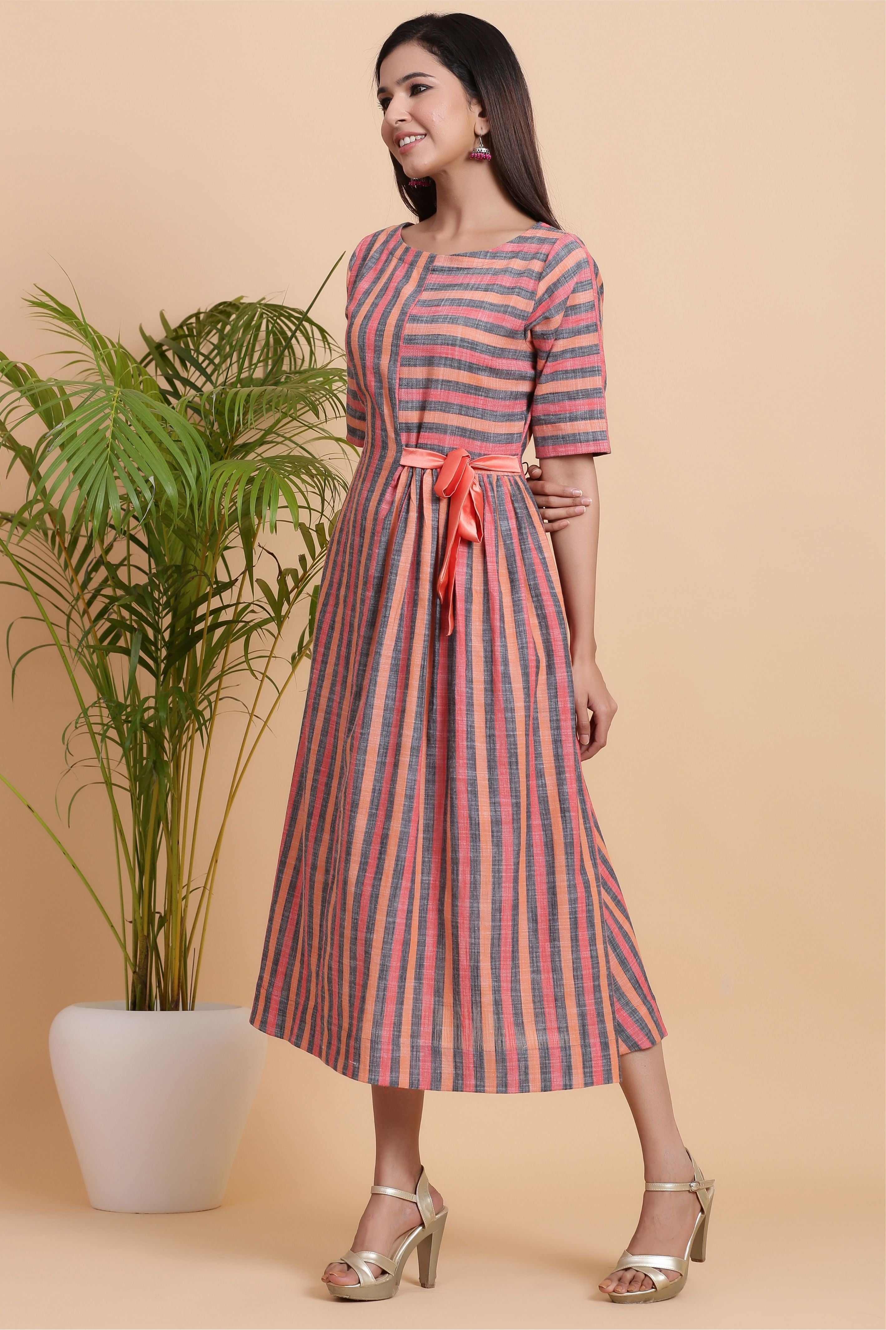 Women's New York Striped Dress - Gillori