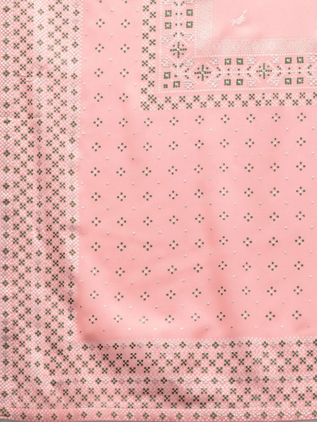 Women's Cambric Printed A-Line Kurta Palazzo Dupatta Set - Juniper