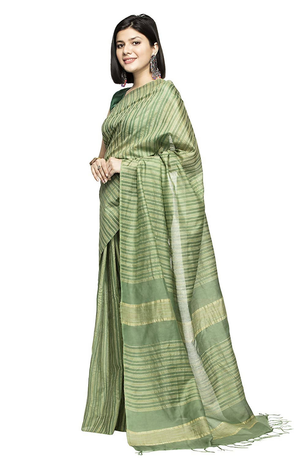 Women's Bhagalpuri Silk Sarees With Blouse Mfsaree_006 - Moeza
