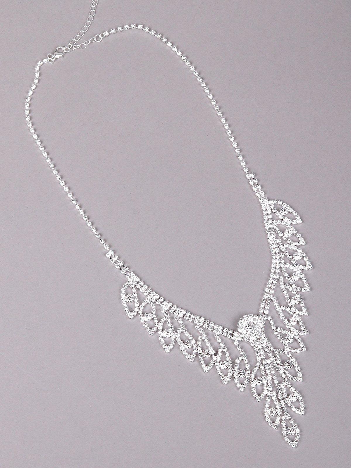 Women's Elegant Shinny Studded Necklace - Odette