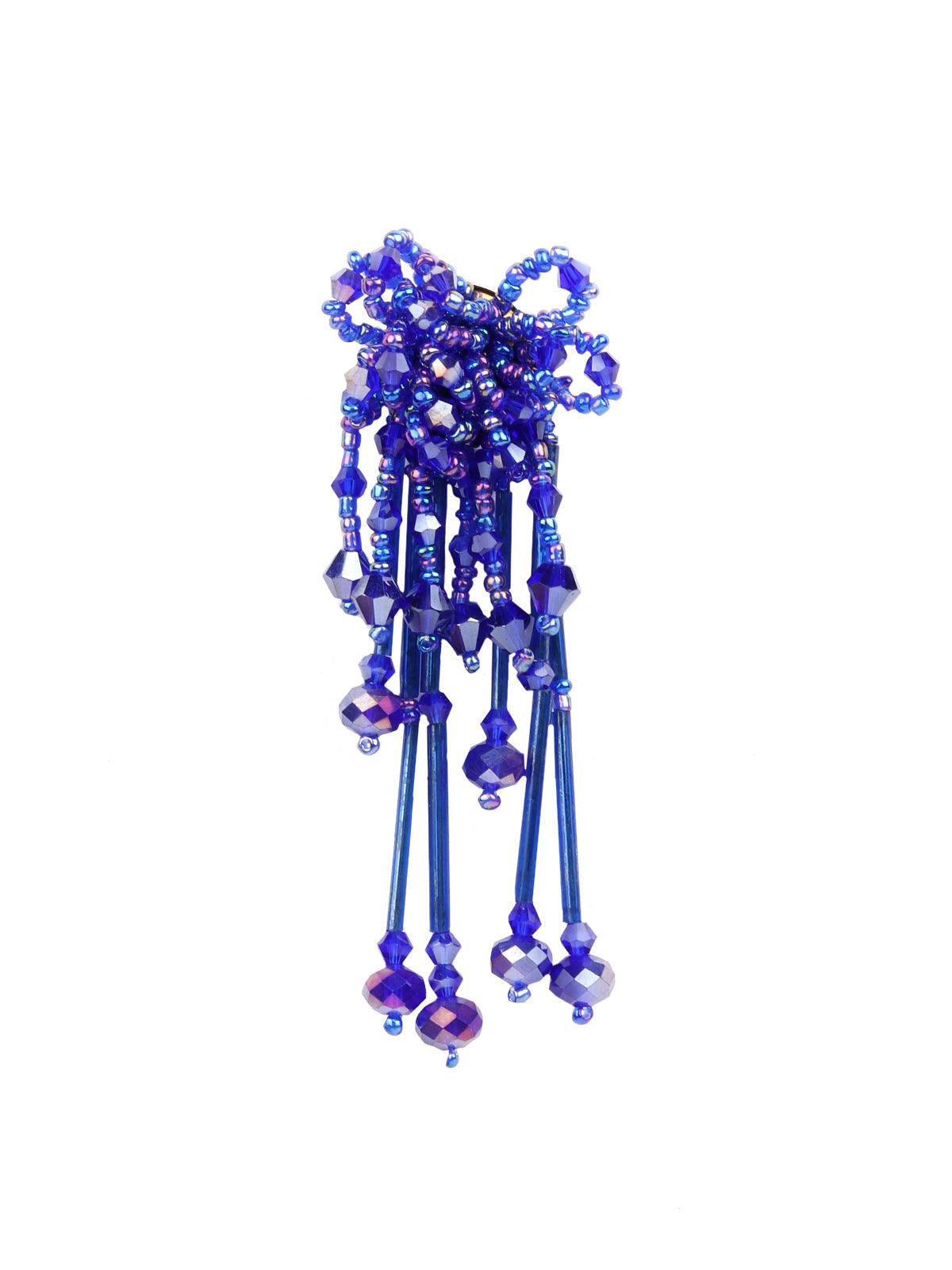 Women's Eletric Blue Stunning Statement Earrings - Odette