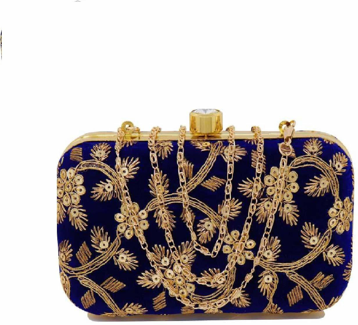 Women's Embroidered Casual  Sling Bag For Clutch Handpurse - Ritzie