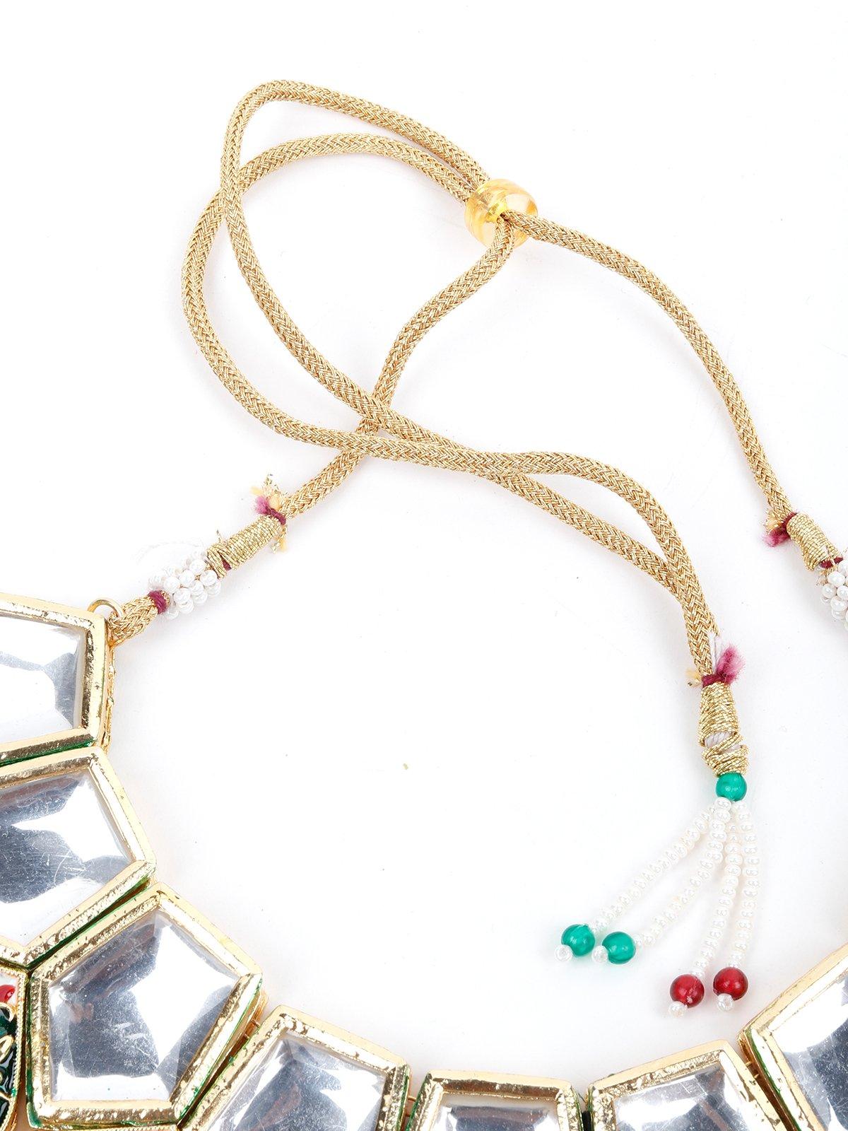 Women's Emeralds-Kundan Choker Necklace - Odette