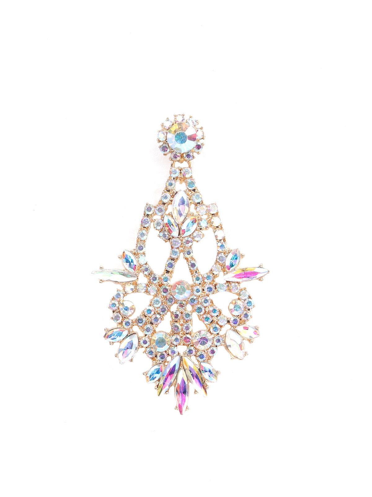 Women's Exquisite Crystal Effect Drop Earrings - Odette