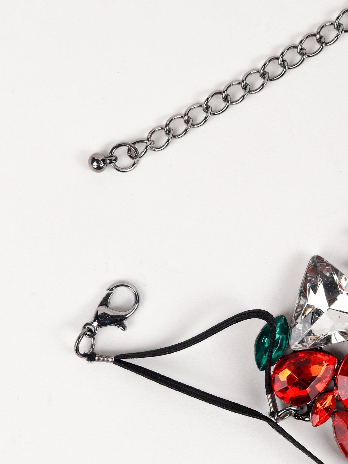 Women's Exquisite Multicolour Gemstone Hathphool Bracelet - Odette