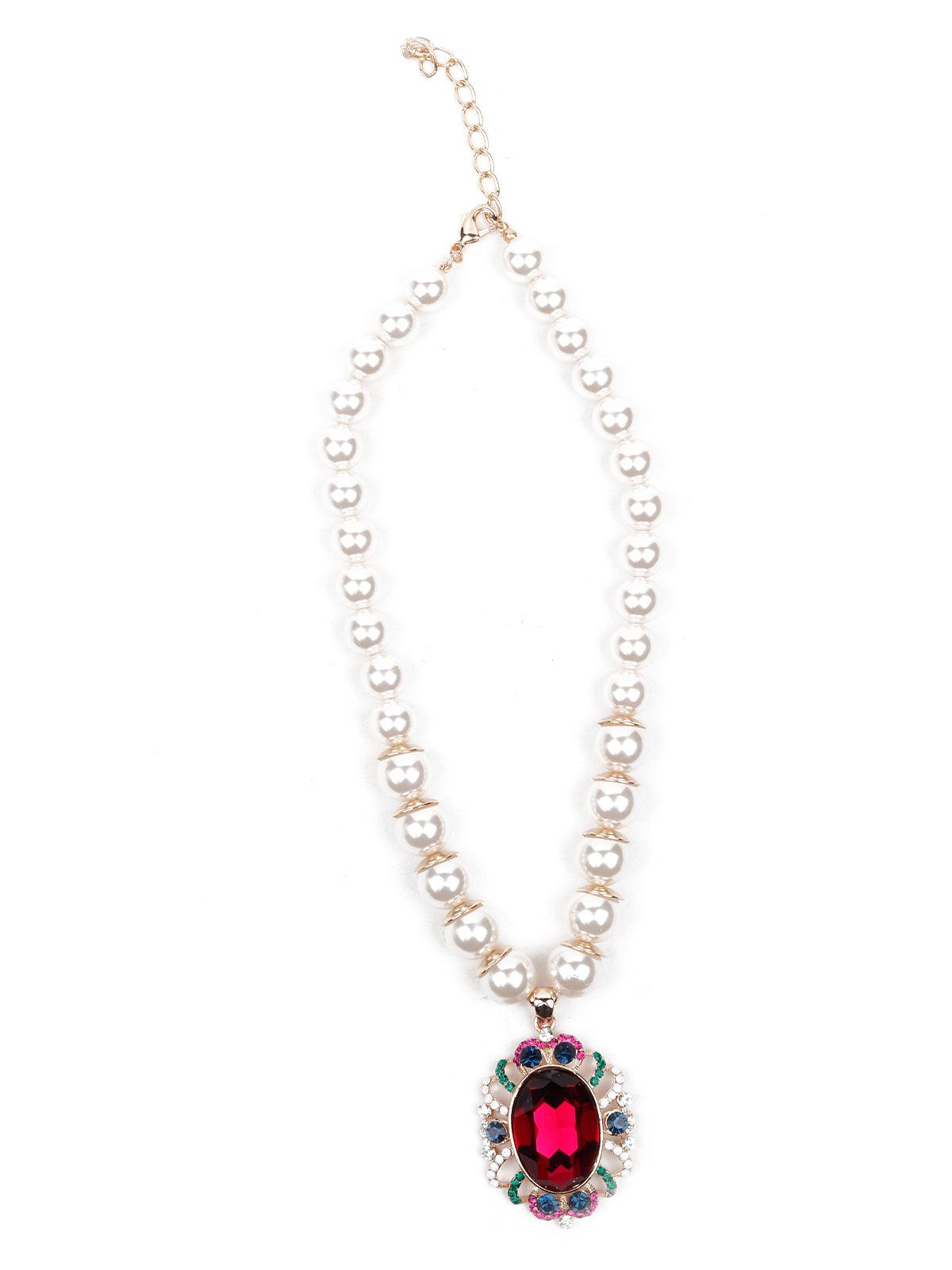 Women's Exquisite Pearl Pendant Necklace - Odette