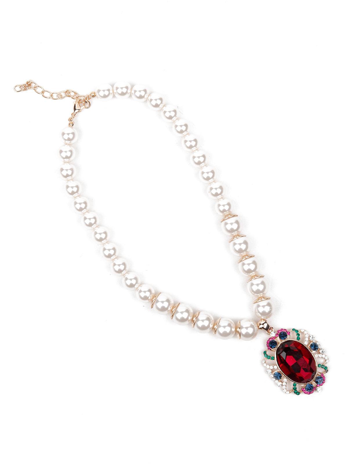 Women's Exquisite Pearl Pendant Necklace - Odette