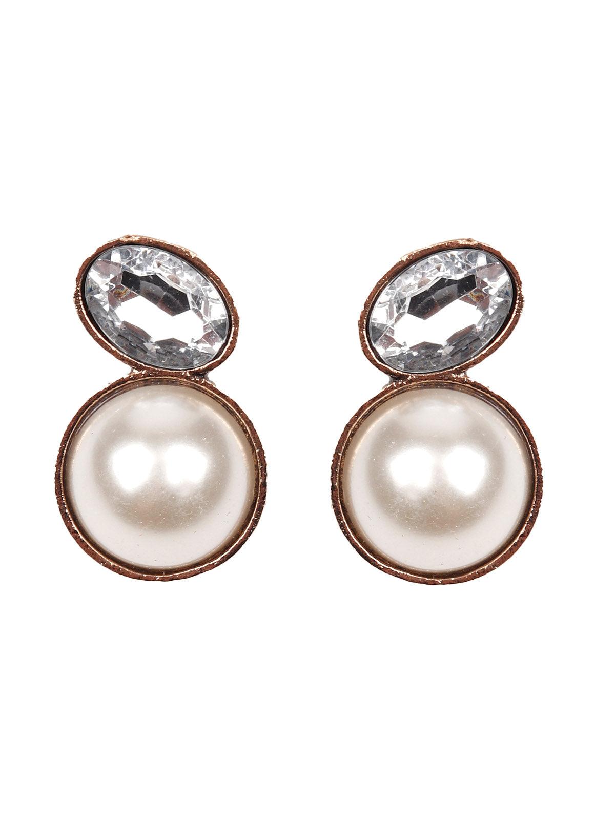 Women's Exquisite Rounded Statement Earrings - Odette