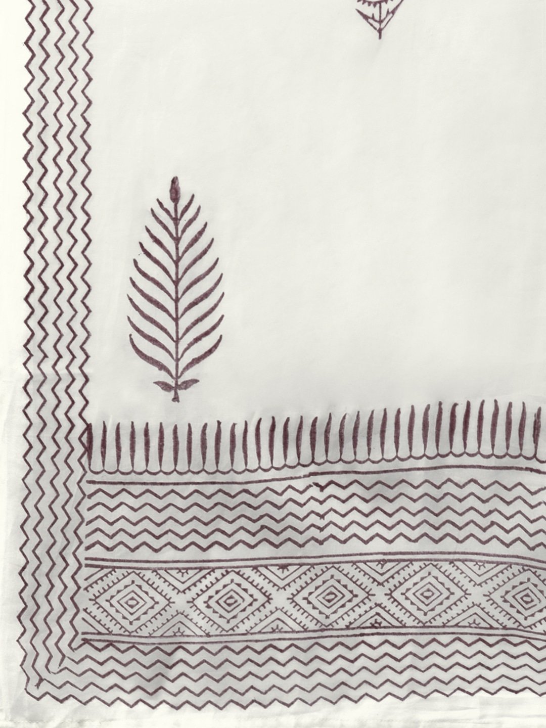 Women's Maroon & Offwhite Embroidered Kurta Set - Yufta