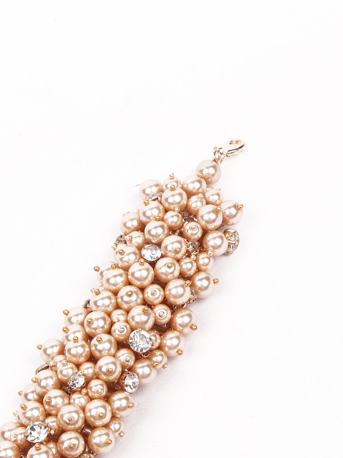Women's Faux Gold Beaded Stunning Bracelet For Women - Odette