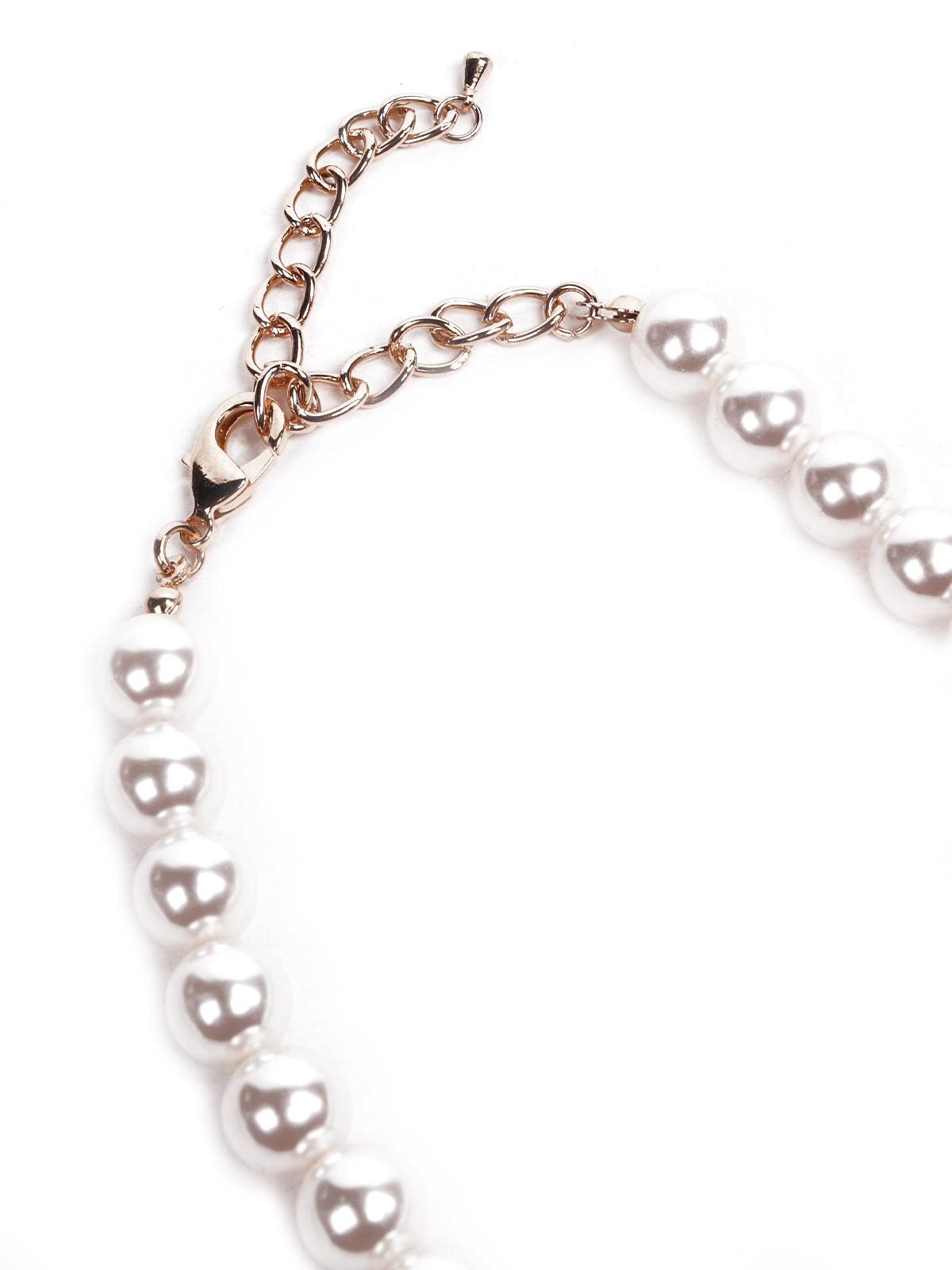 Women's Faux Pearl Chic Necklace Embellished - Odette
