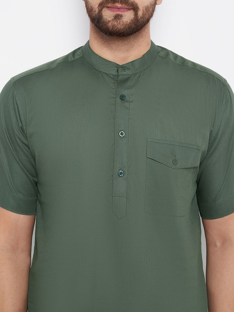 Men's Solid Cotton Kurta