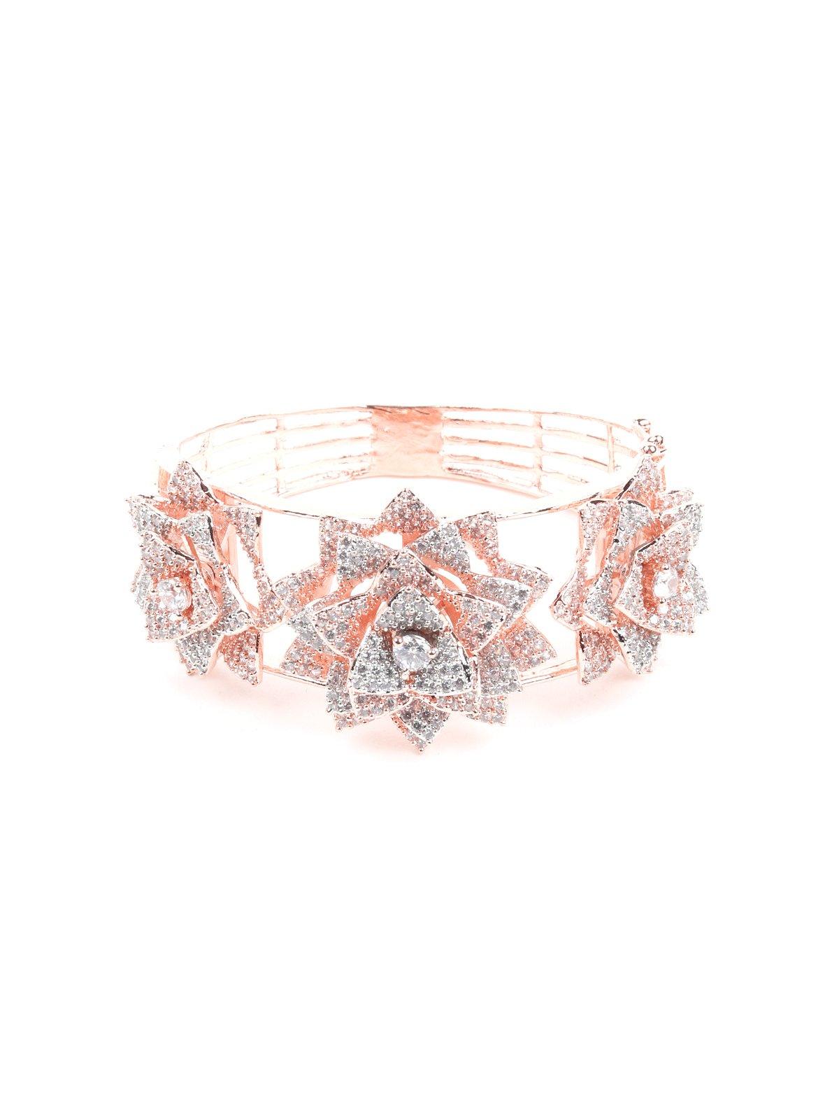 Women's Floral Embellished Bracelet - Odette