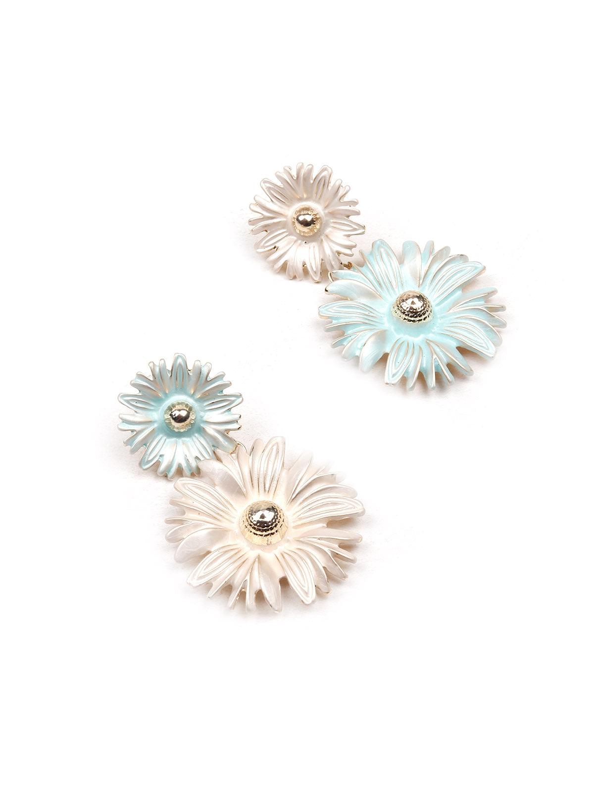 Women's Floral Statement Earrings For Women - Odette
