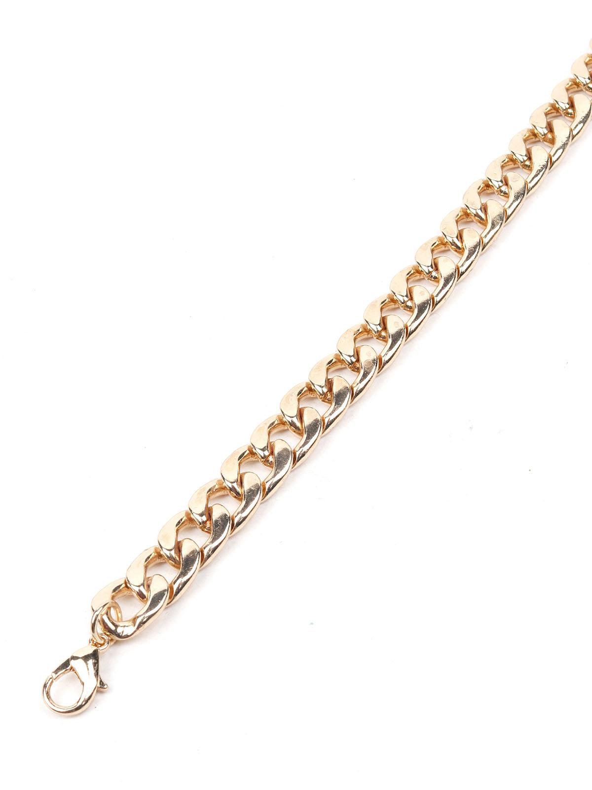 Women's Four-Piece Trendy Gold-Tone Bracelet Set - Odette