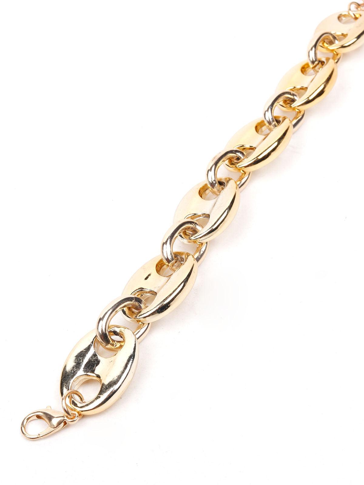 Women's Four-Piece Trendy Gold-Tone Bracelet Set - Odette