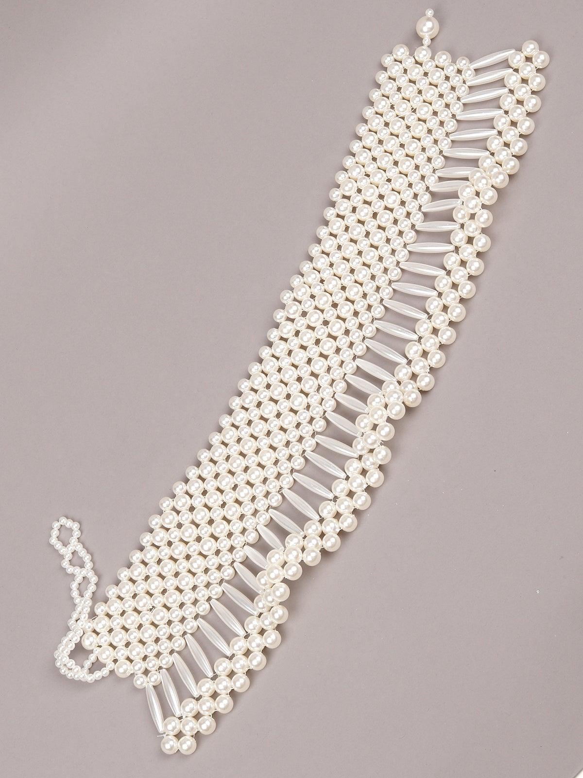 Women's Fully Pearl-Embellished Queen'S Necklace - Odette