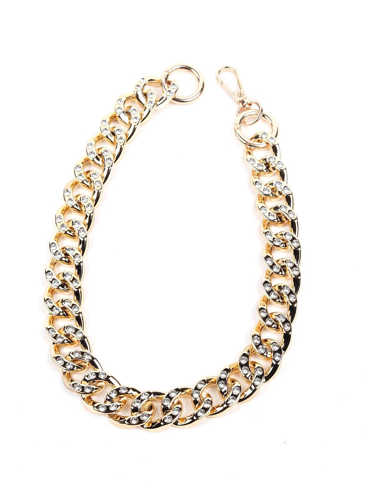 Women's Gold Chunky Interlinked Chain Necklace - Odette