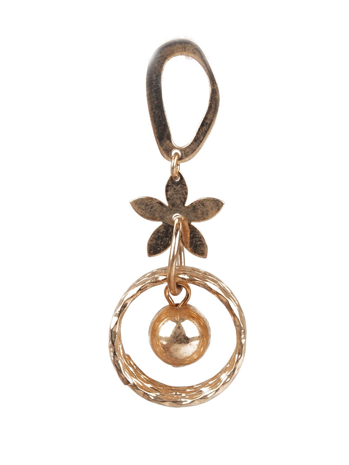 Women's Gold Color Dangler Earrings - Odette