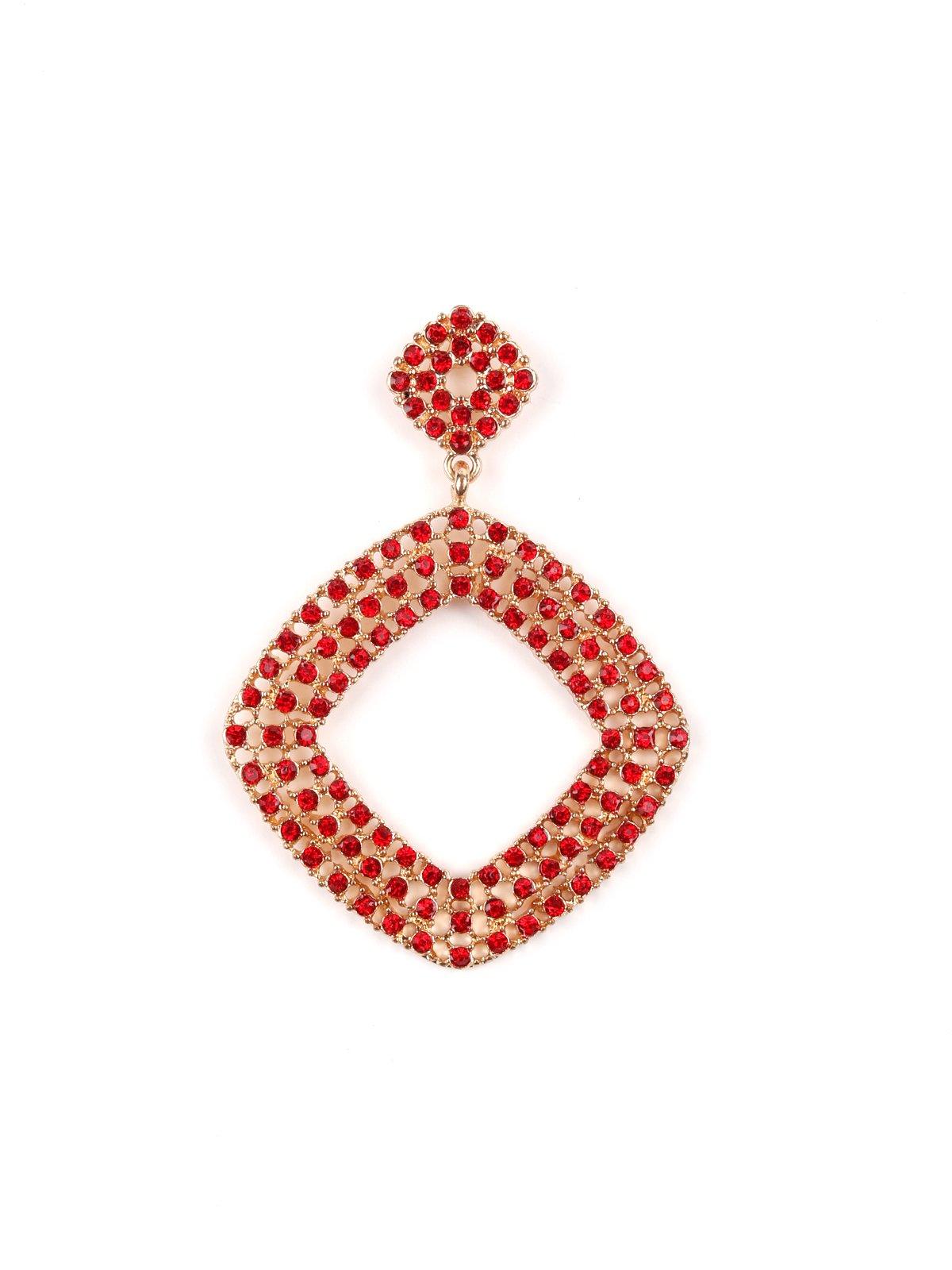 Women's Gold Crystal Embellished Earrings - Odette