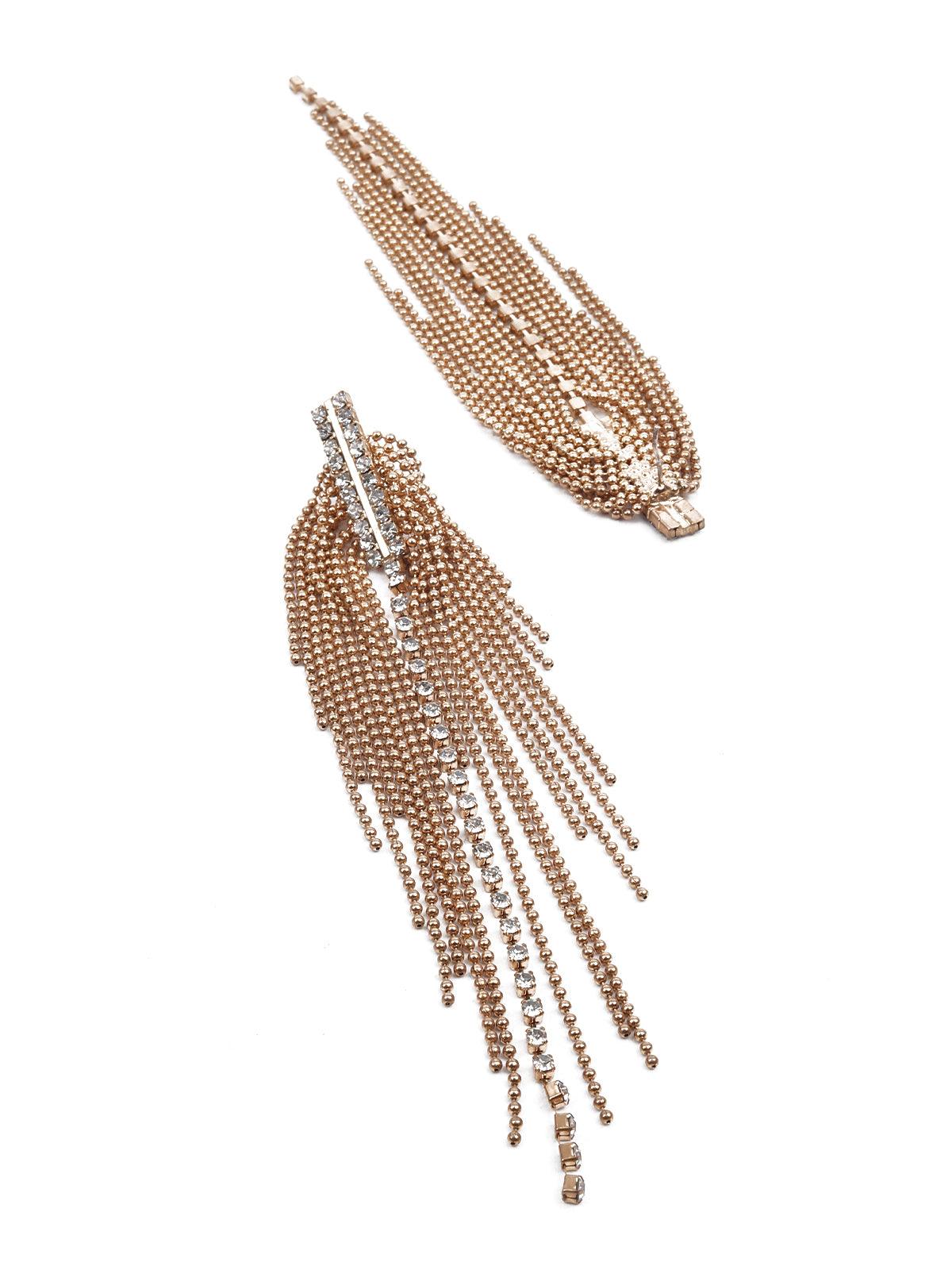 Women's Gold Dangler Earrings - Odette