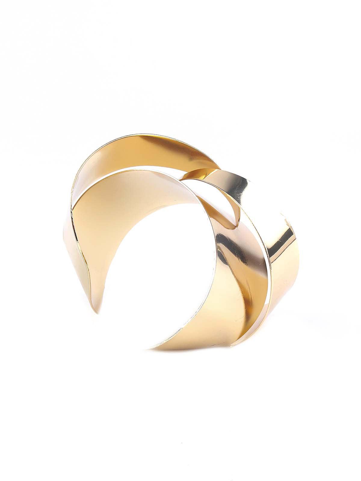 Women's Gold Textured Elegant Bracelet For Women - Odette