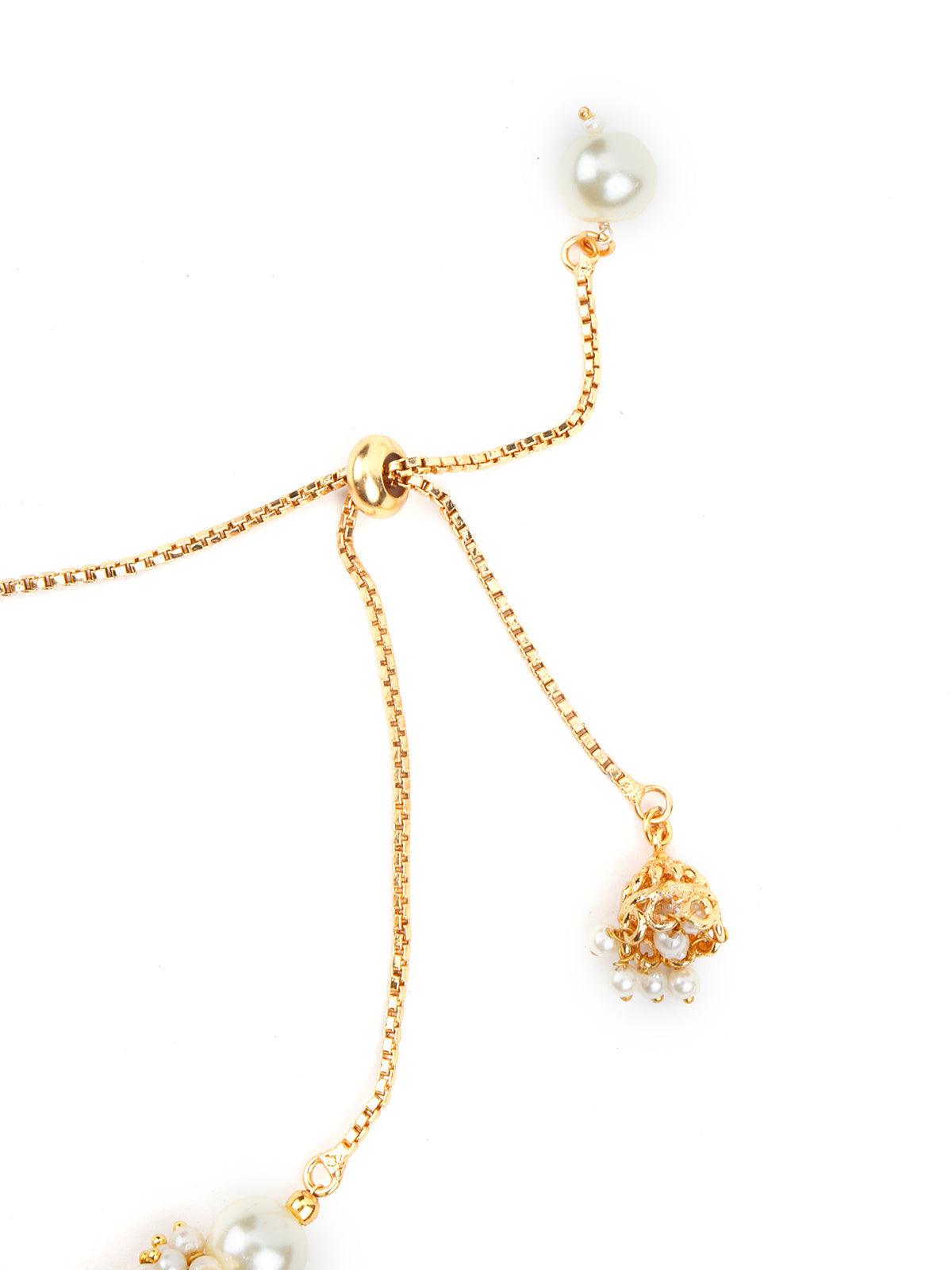 Women's Gold Tone Pretty Pearl Bracelet - Odette