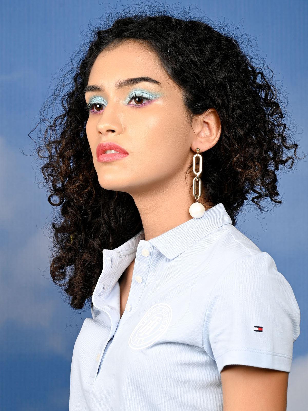 Women's Gold-Tone Statement Earrings For Women - Odette