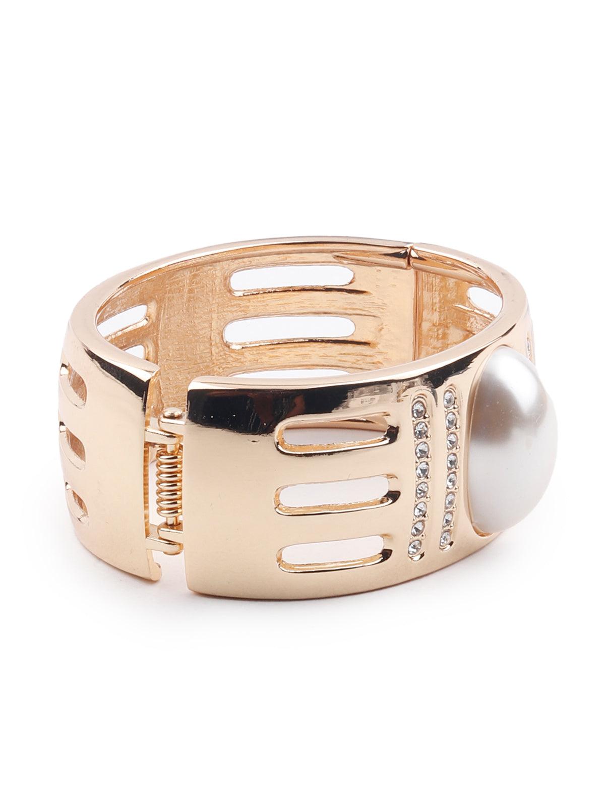 Women's Gold-Tone Statement Embellished Bracelet For Women - Odette