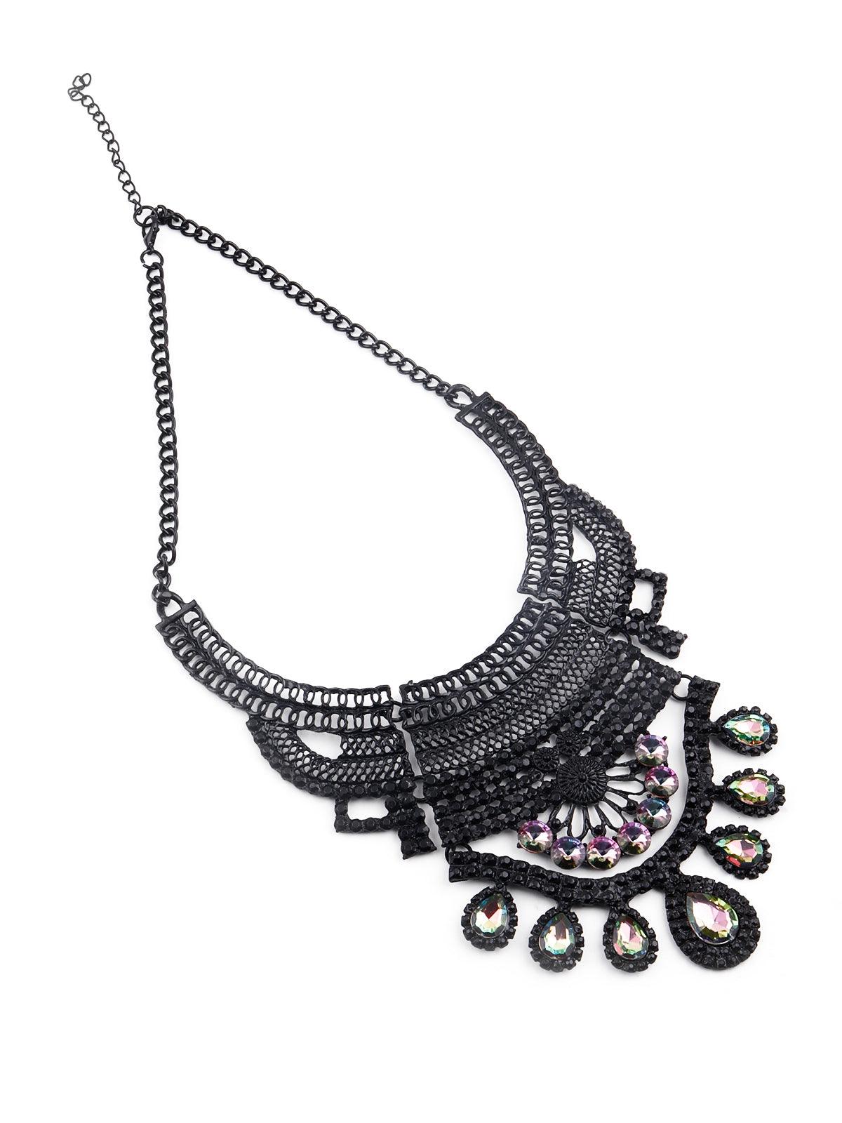 Women's Gorgeous Black Silhouette Necklace For Women - Odette