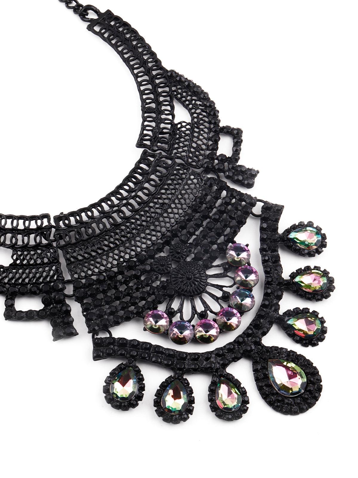 Women's Gorgeous Black Silhouette Necklace For Women - Odette