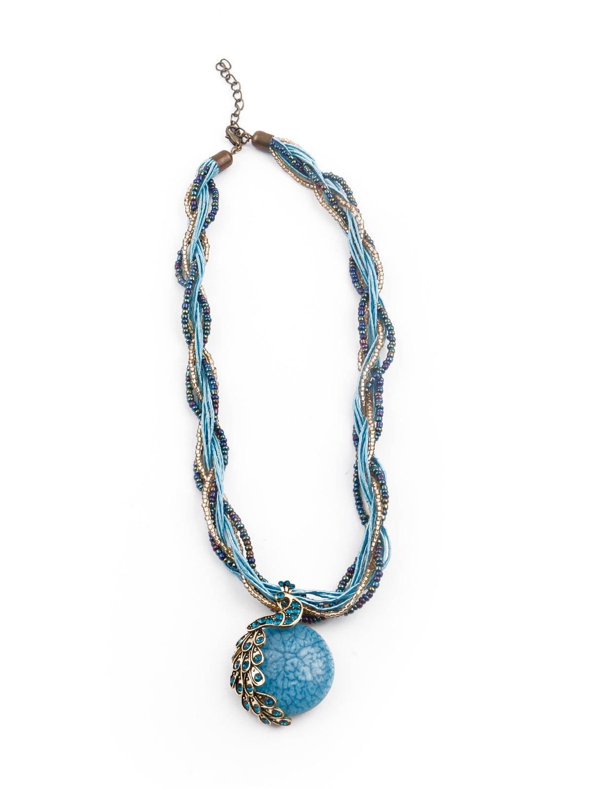 Women's Gorgeous Blue Pendant Necklace - Odette