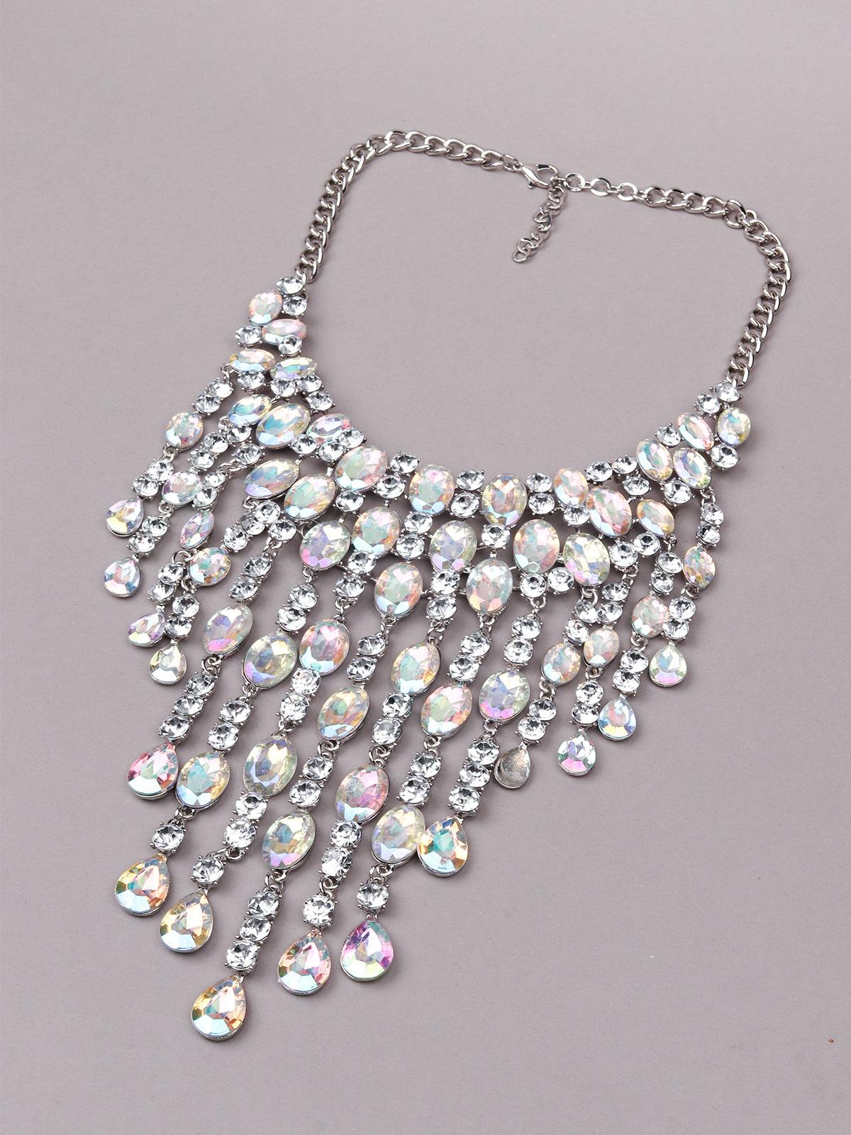 Women's Gorgeous Crystal Dropping Necklace Princess Necklace - Odette