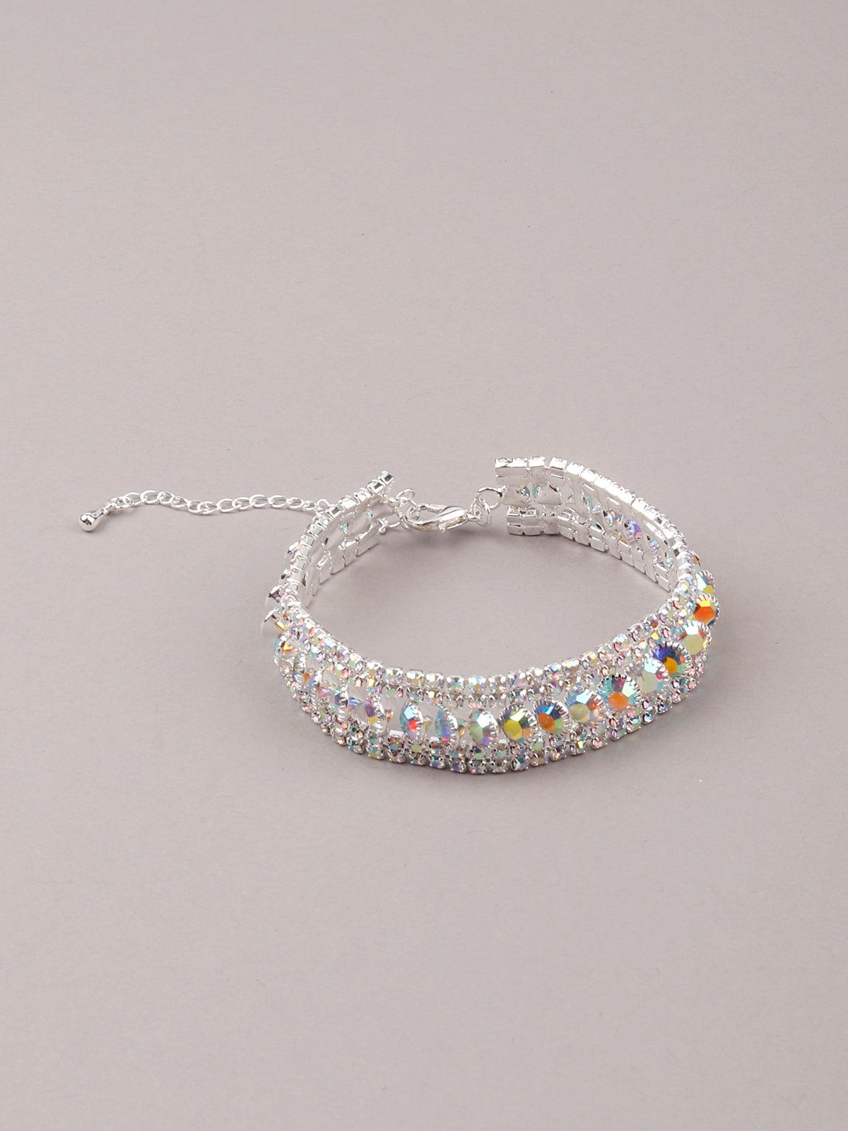 Women's Gorgeous Diamond Statement Bracelet - Odette